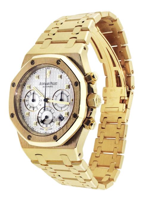 audemars piguet 18k yellow gold watch|Audemars Piguet outlet.